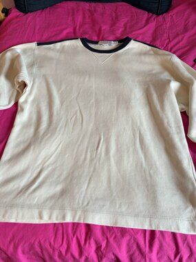 Nautica Competition Mens Large Knit Shirt with Blue Accents